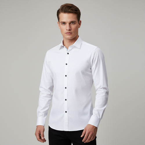 Bügelfreies Stretch Hemd Herren Slim Fit | EB