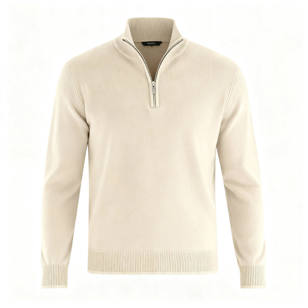 Eleganter Merino Komfort Pullover Damen Reißverschluss Moderne Strickware | EB