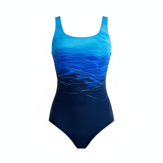 Einteiliger Sport-Badeanzug mit Ombre-Design | EB