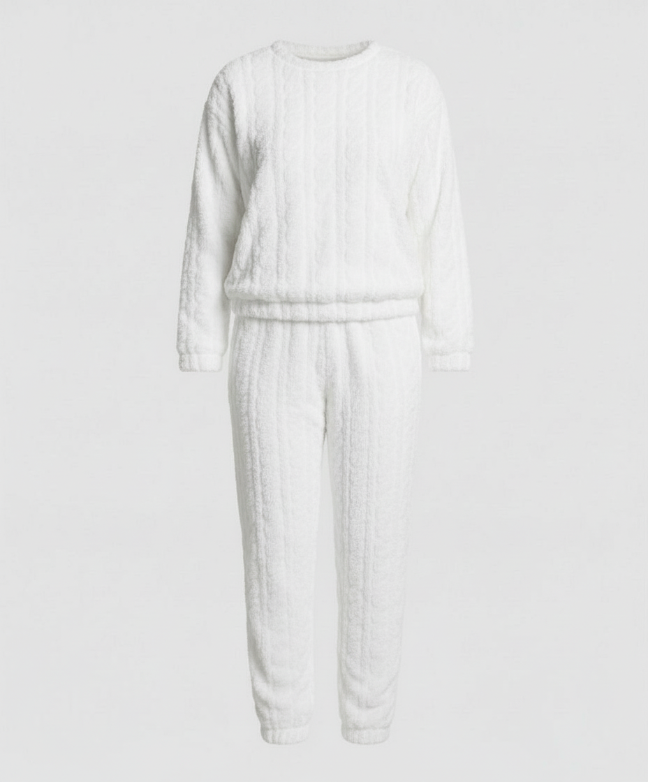 Kuscheliges Damen Fleece-Pyjama-Set | EB