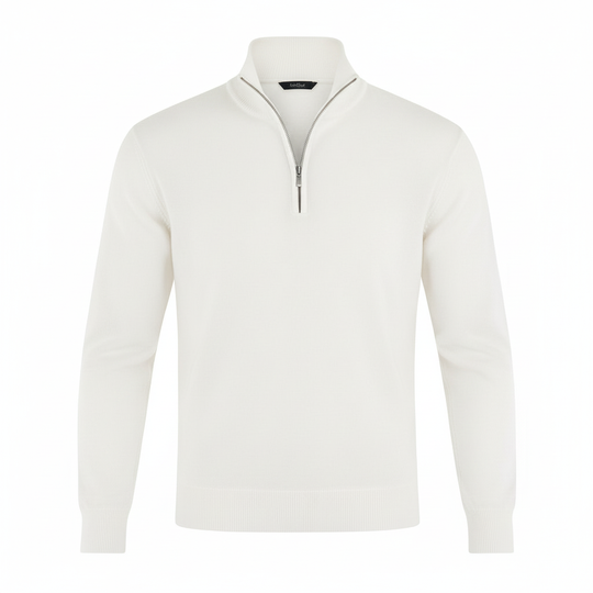 Eleganter Merino Komfort Pullover Damen Reißverschluss Moderne Strickware | EB