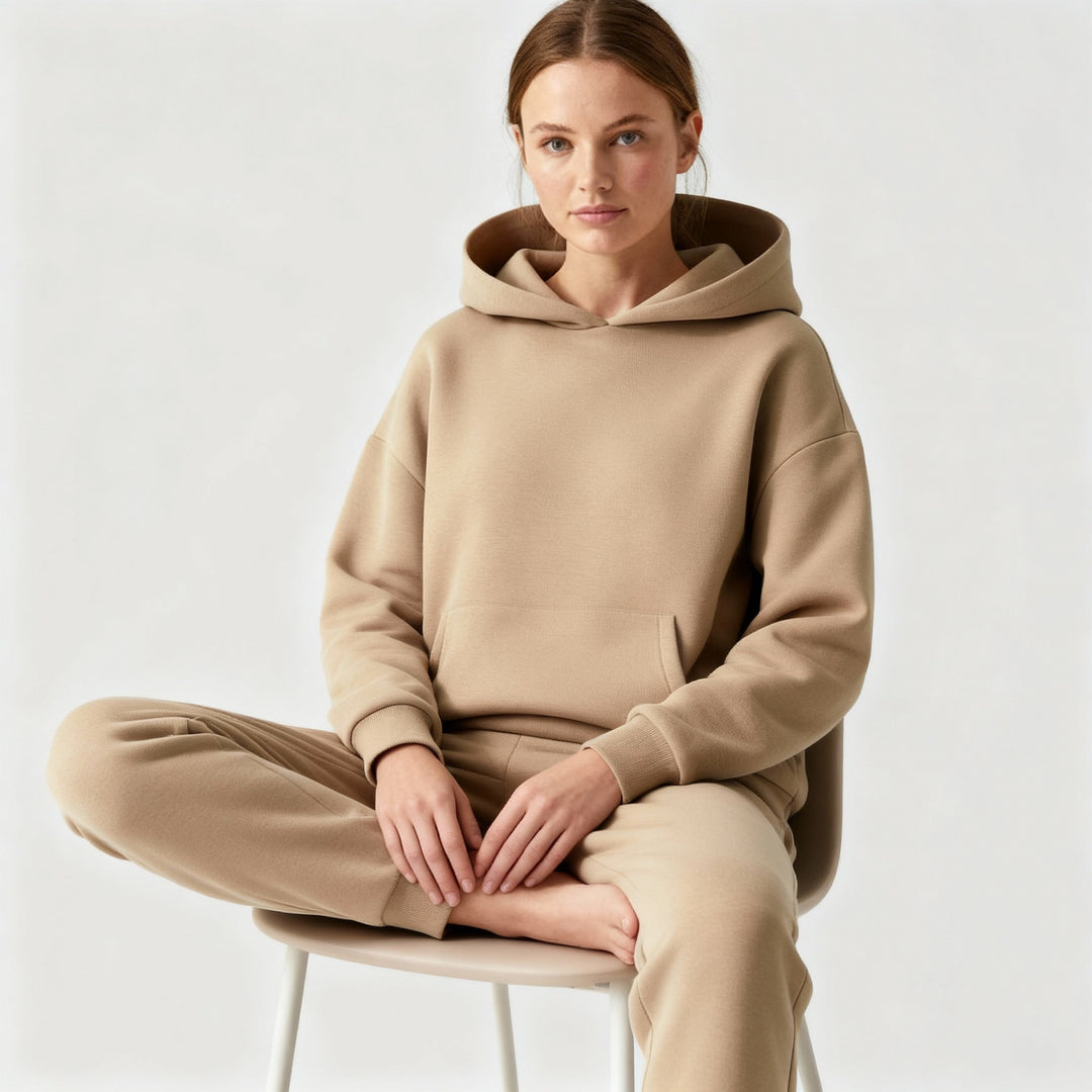 Jogging Set Damen Komfort Weiches Set Loungewear | EB