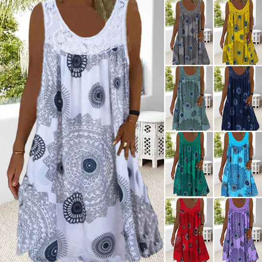 EB | Ärmeloses Plus-Size Sommerkleid