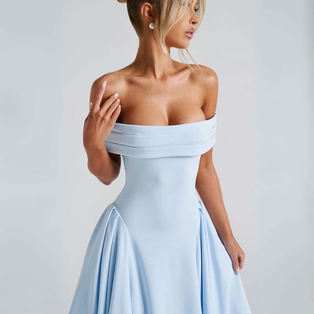 EB | Midi-Kleid Elegant Blau