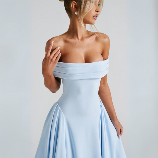 EB | Midi-Kleid Elegant Blau