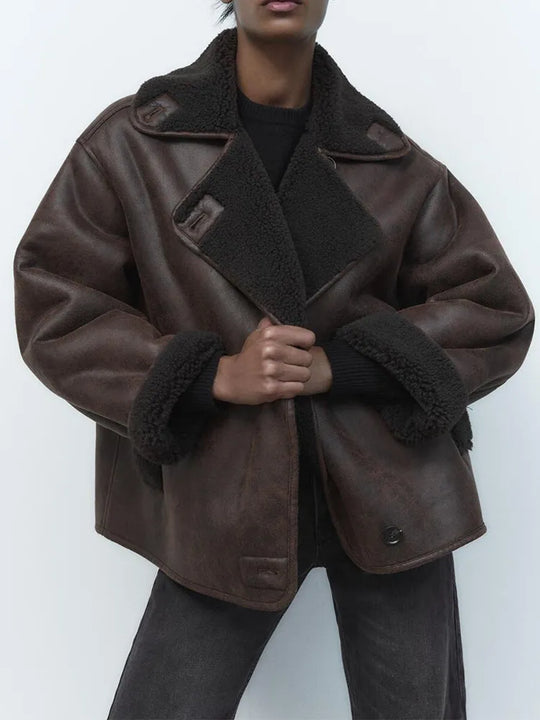 EB | Vintage Lederjacke für Damen