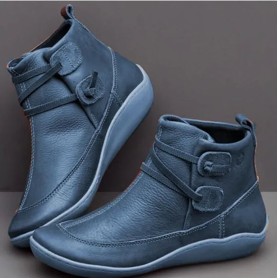 EB | Damen Vintage Casual Kurze Knöchelstiefel