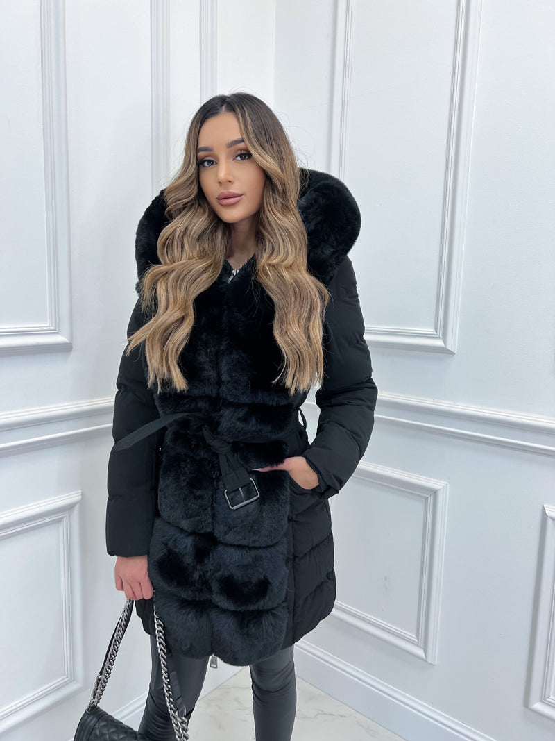 EB | Stylische Kapuzenjacke mit Gürtel