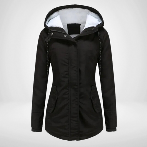 EB | Damen Kapuzenfleece gefütterte Winterjacke
