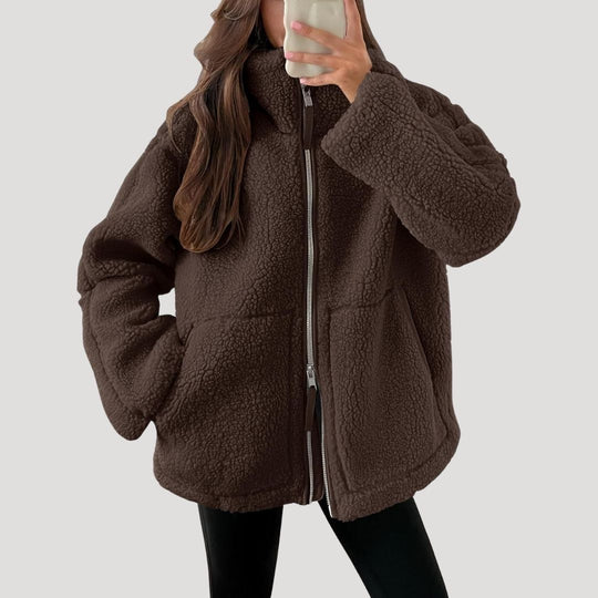 EB | Teddy Fleece Jacke Warm Weich und Bequem