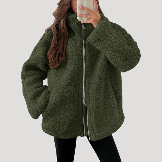 EB | Teddy Fleece Jacke Warm Weich und Bequem
