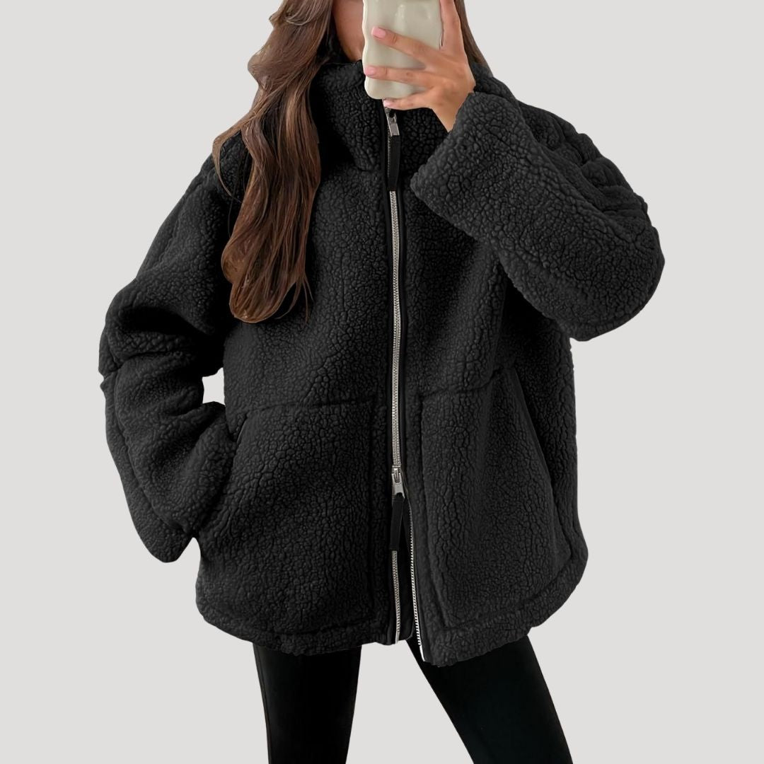EB | Teddy Fleece Jacke Warm Weich und Bequem