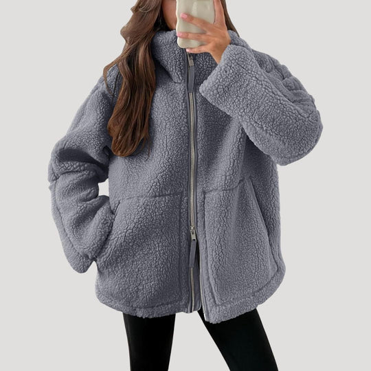 EB | Teddy Fleece Jacke Warm Weich und Bequem