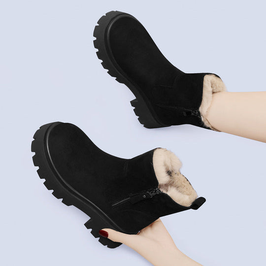 EB | Kunstpelzgefütterte Stiefeletten für Damen – Stylisch & Warm