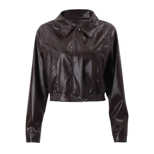 EB | Übergroße Kunstlederjacke