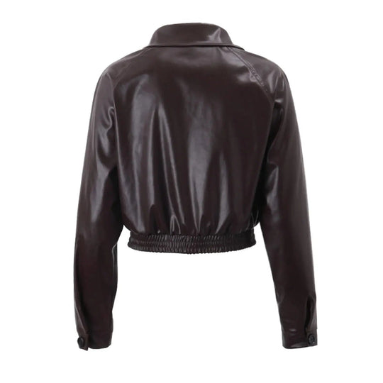 EB | Übergroße Kunstlederjacke