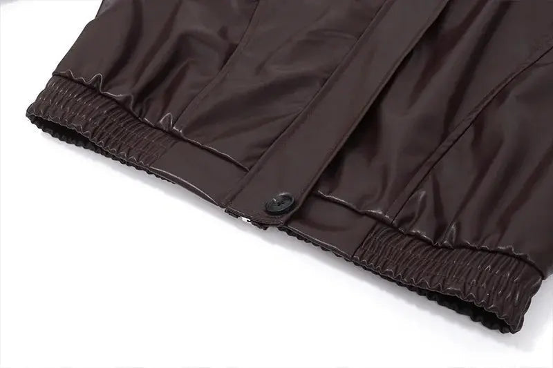EB | Übergroße Kunstlederjacke