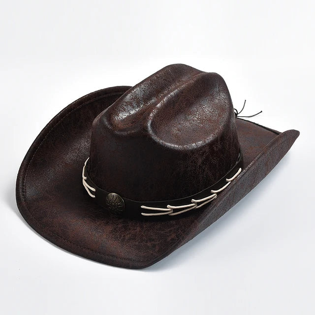 EB - Cowboyhut mit Knochenperlenbesatz
