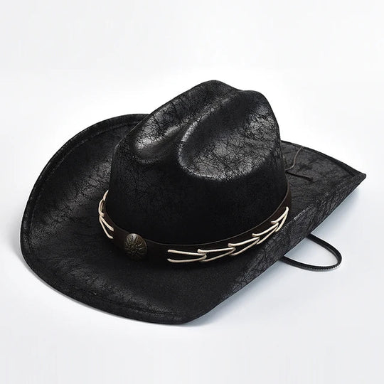 EB - Cowboyhut mit Knochenperlenbesatz