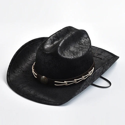 EB - Cowboyhut mit Knochenperlenbesatz