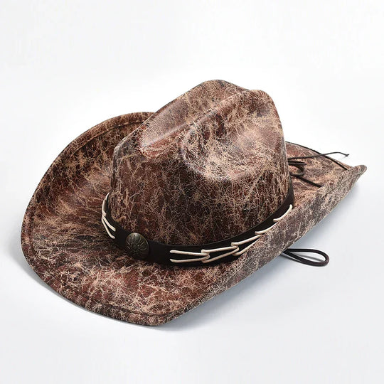 EB - Cowboyhut mit Knochenperlenbesatz