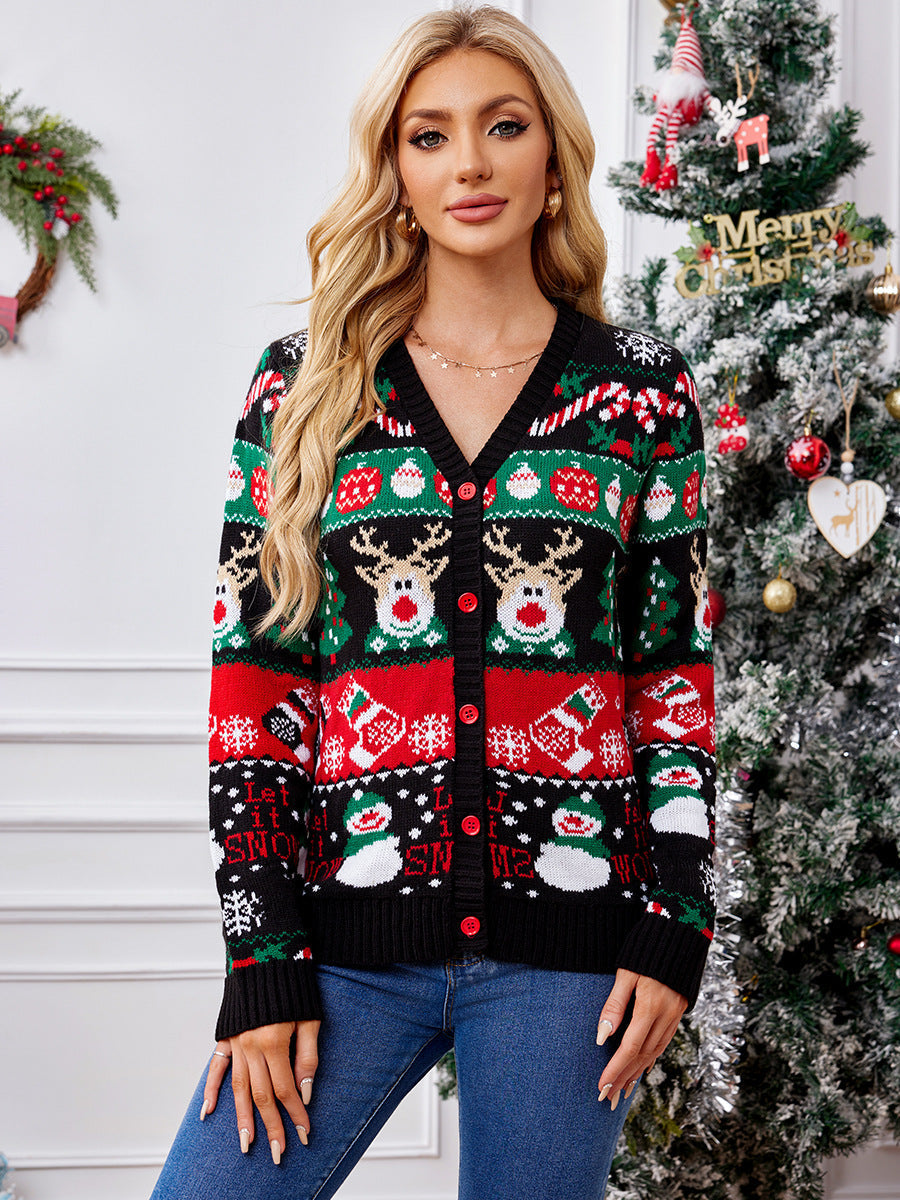 EB | Strickwaren Damen V-Ausschnitt Cardigan