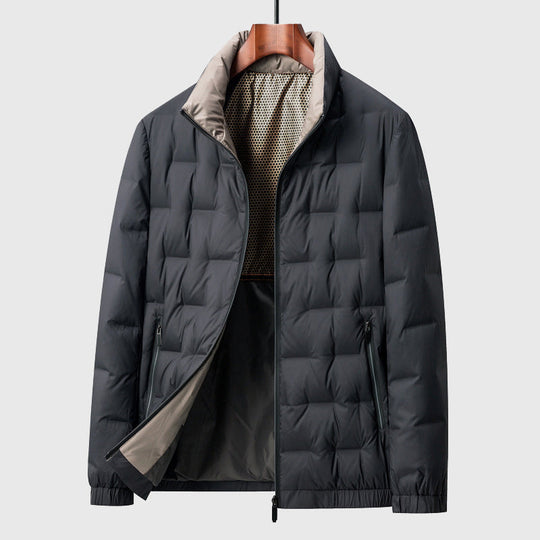 EB | Herren Stepp-Pufferjacke - Hoher Kragen und Voller Reißverschluss