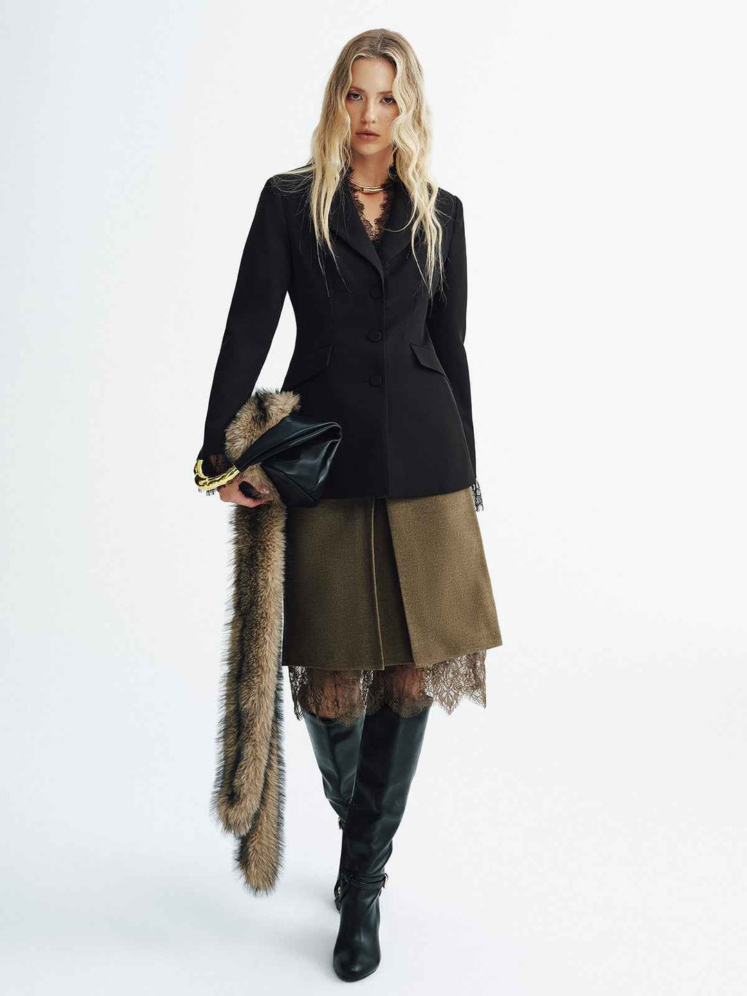 EB | Blazer - Elegante Spitzen-Details mit Slim Fit Design