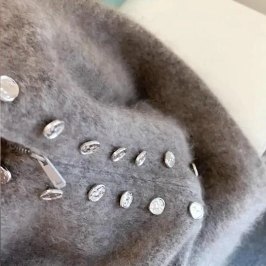 EB | Strickmantel für Frauen mit Reißverschluss