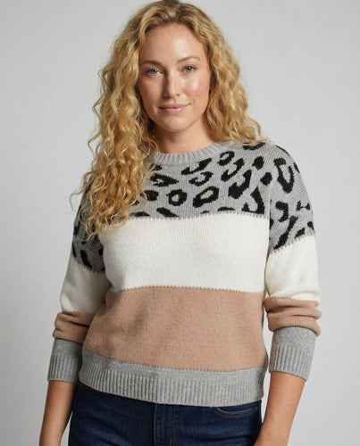 Trendiger Damen Pullover Druck | EB