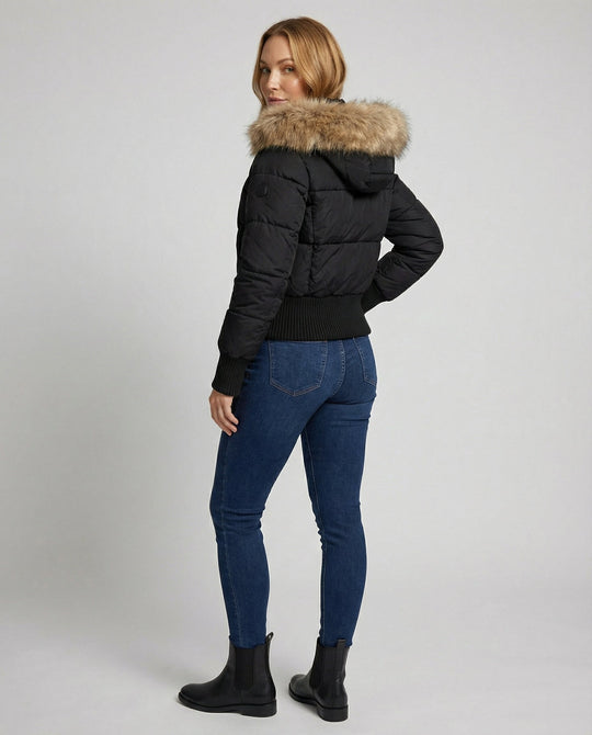 Cropped Gefütterte Winterjacke | EB