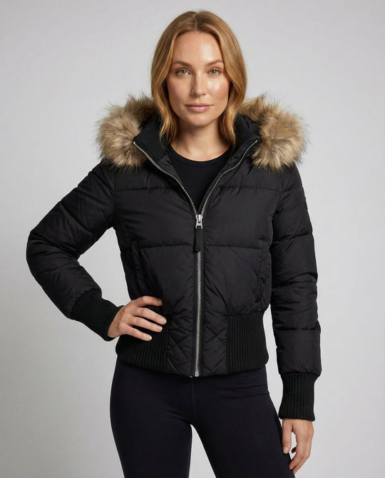 Cropped Gefütterte Winterjacke | EB