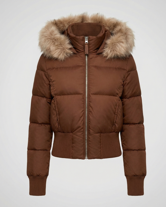 Cropped Gefütterte Winterjacke | EB