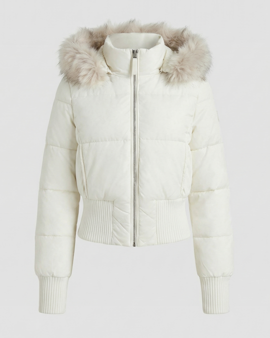Cropped Gefütterte Winterjacke | EB