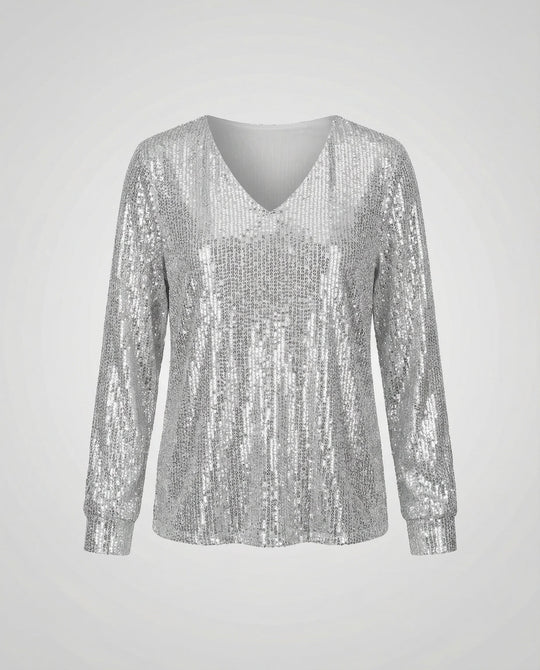 Glitzer Pailletten Top Damen | EB