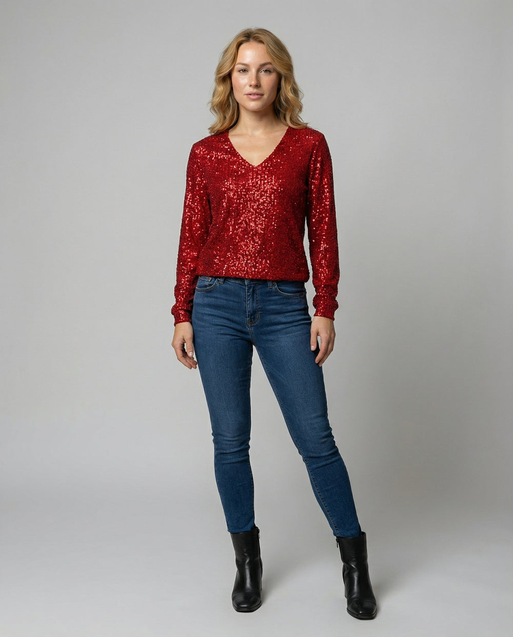 Glitzer Pailletten Top Damen | EB