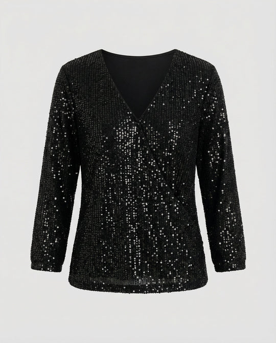 Glitzer Pailletten Top Damen | EB
