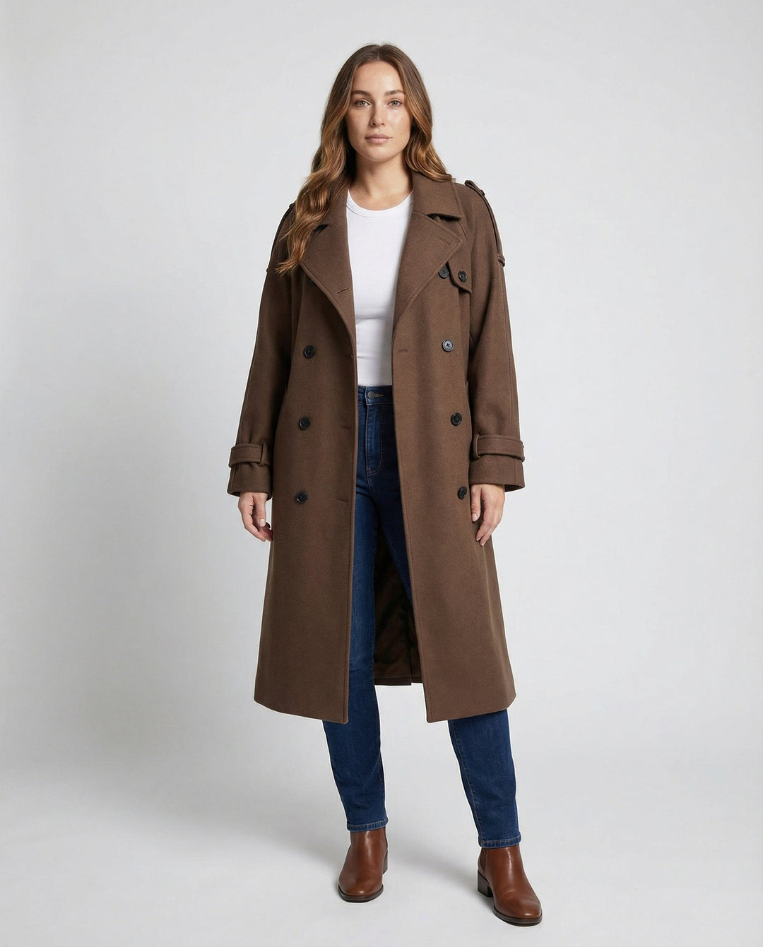 Damen Bouclé-Mantel Elegant | EB