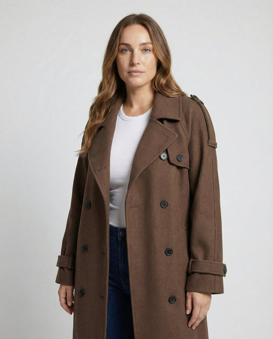 Damen Bouclé-Mantel Elegant | EB