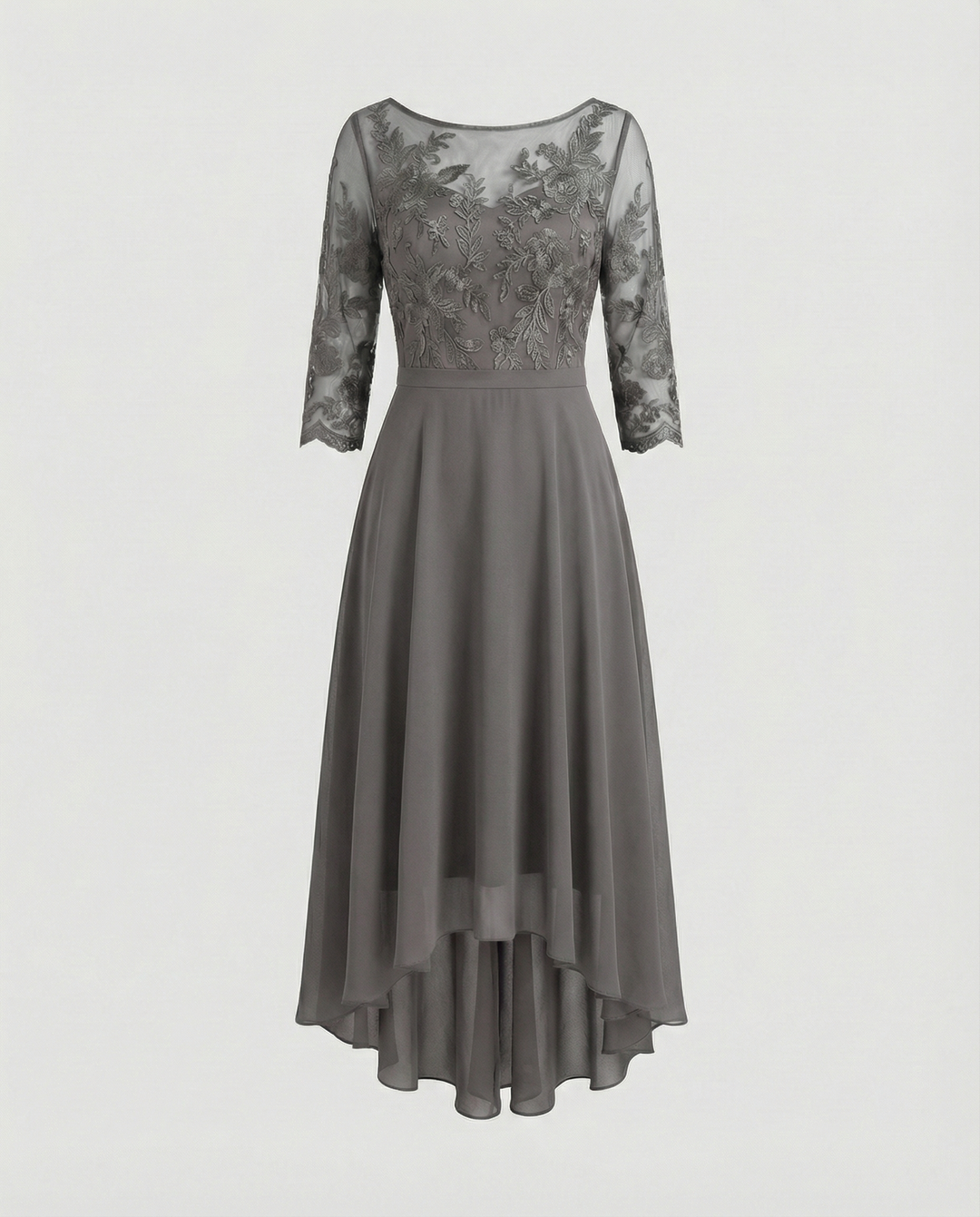 Festliches Maxikleid mit Spitzenbesatz für Damen | EB