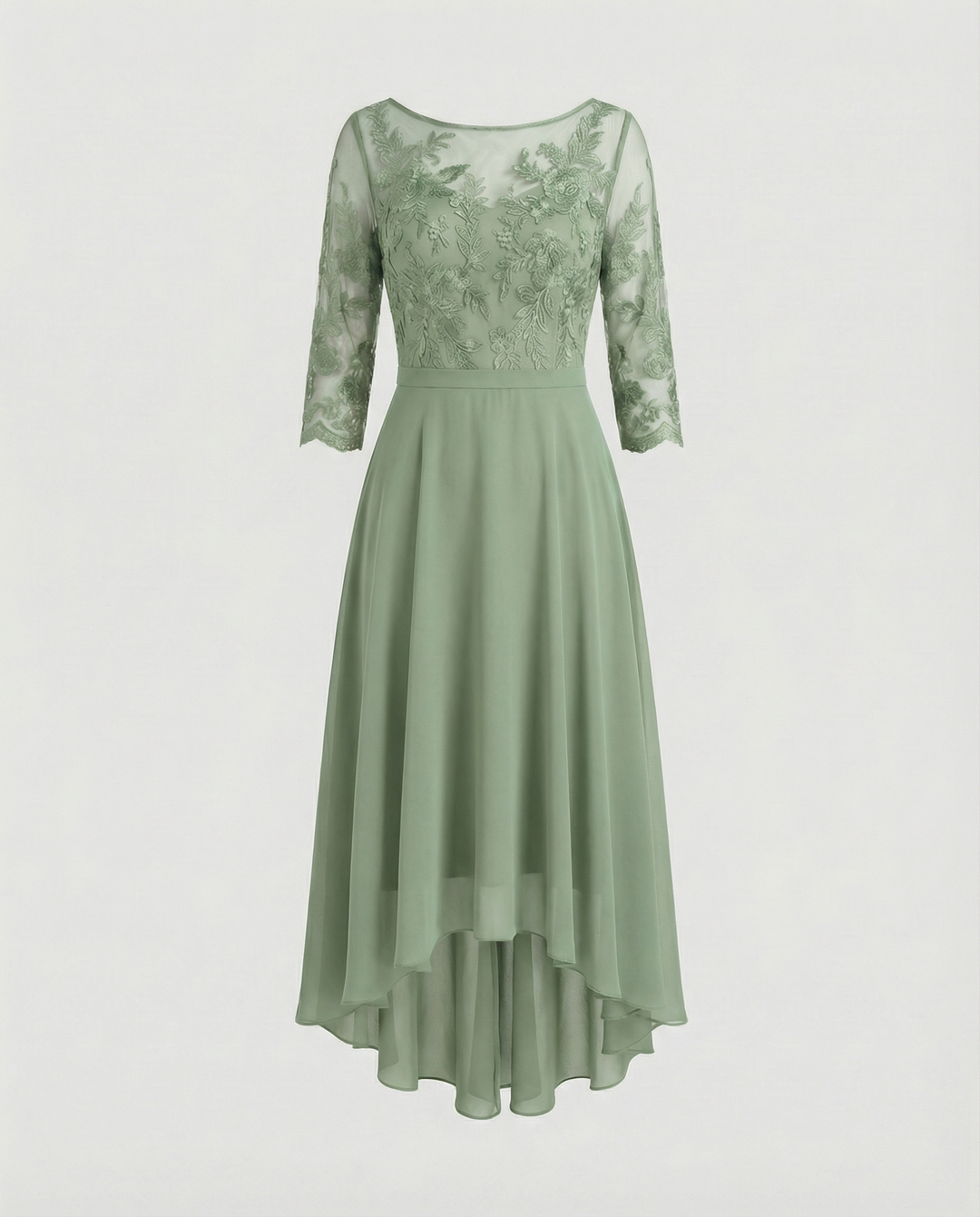Festliches Maxikleid mit Spitzenbesatz für Damen | EB