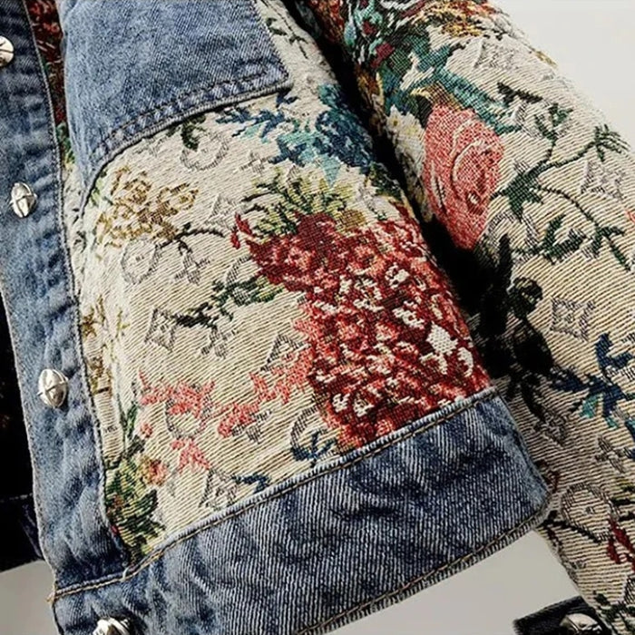 EB | Jeansjacke Damen - Umweltfreundlich 100% Bio-Baumwolle Cropped Design