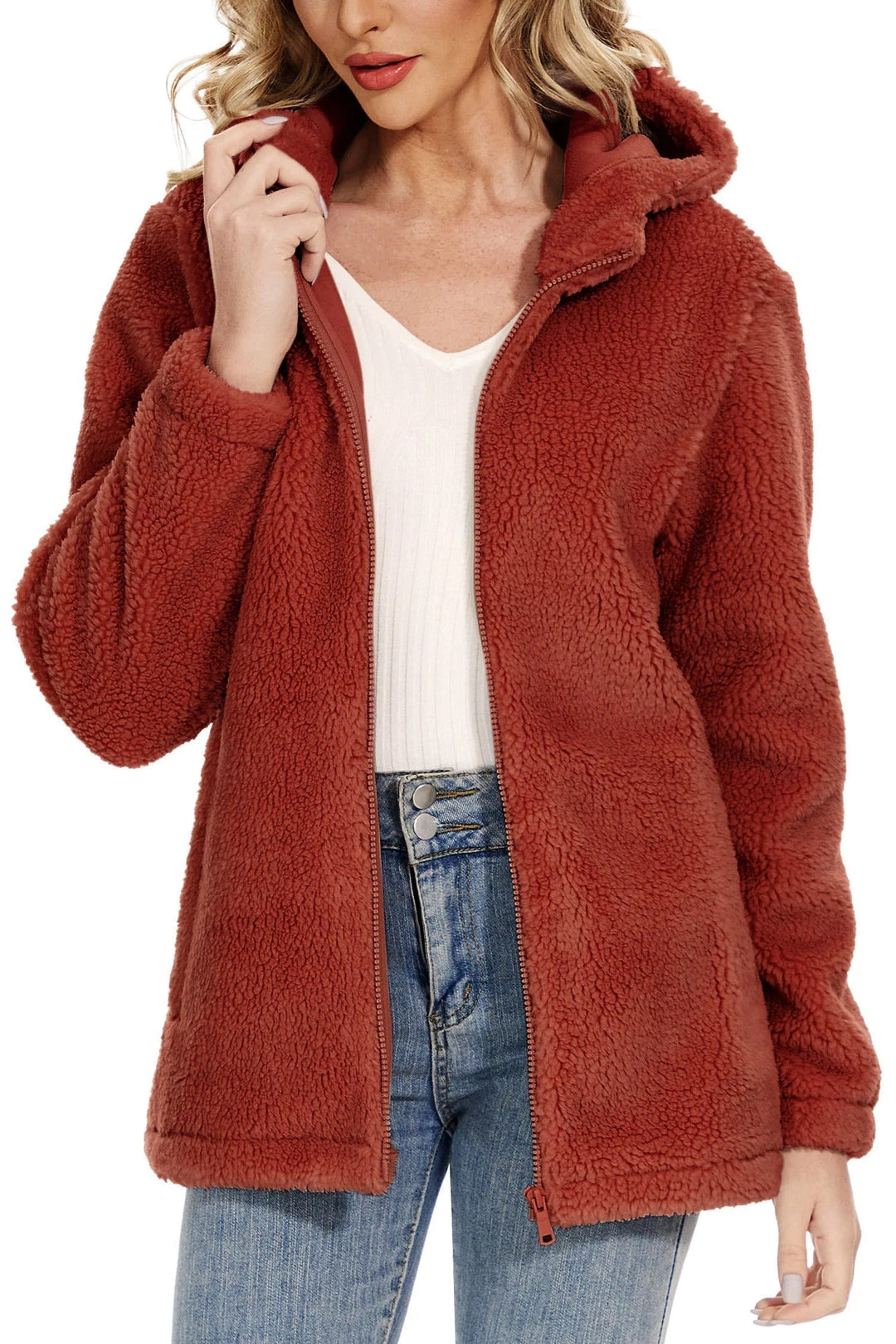 EB | Fleecejacke für Frauen mit Kapuze