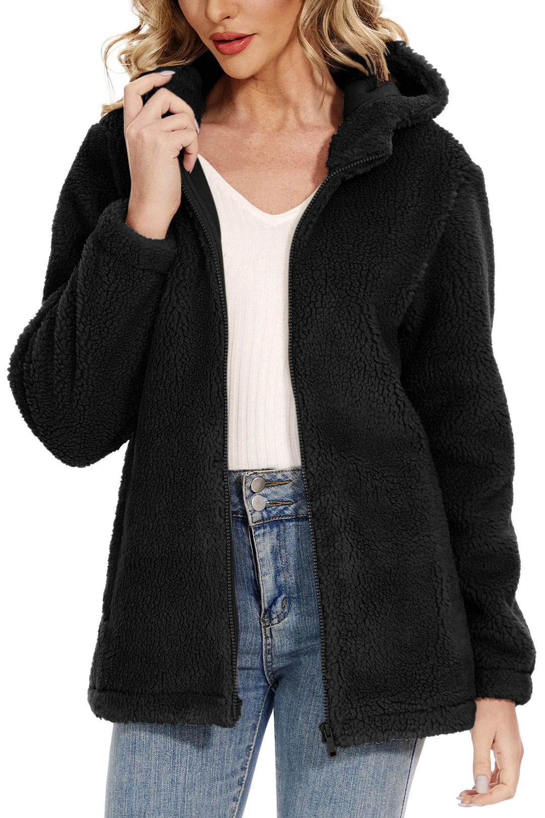 EB | Fleecejacke für Frauen mit Kapuze