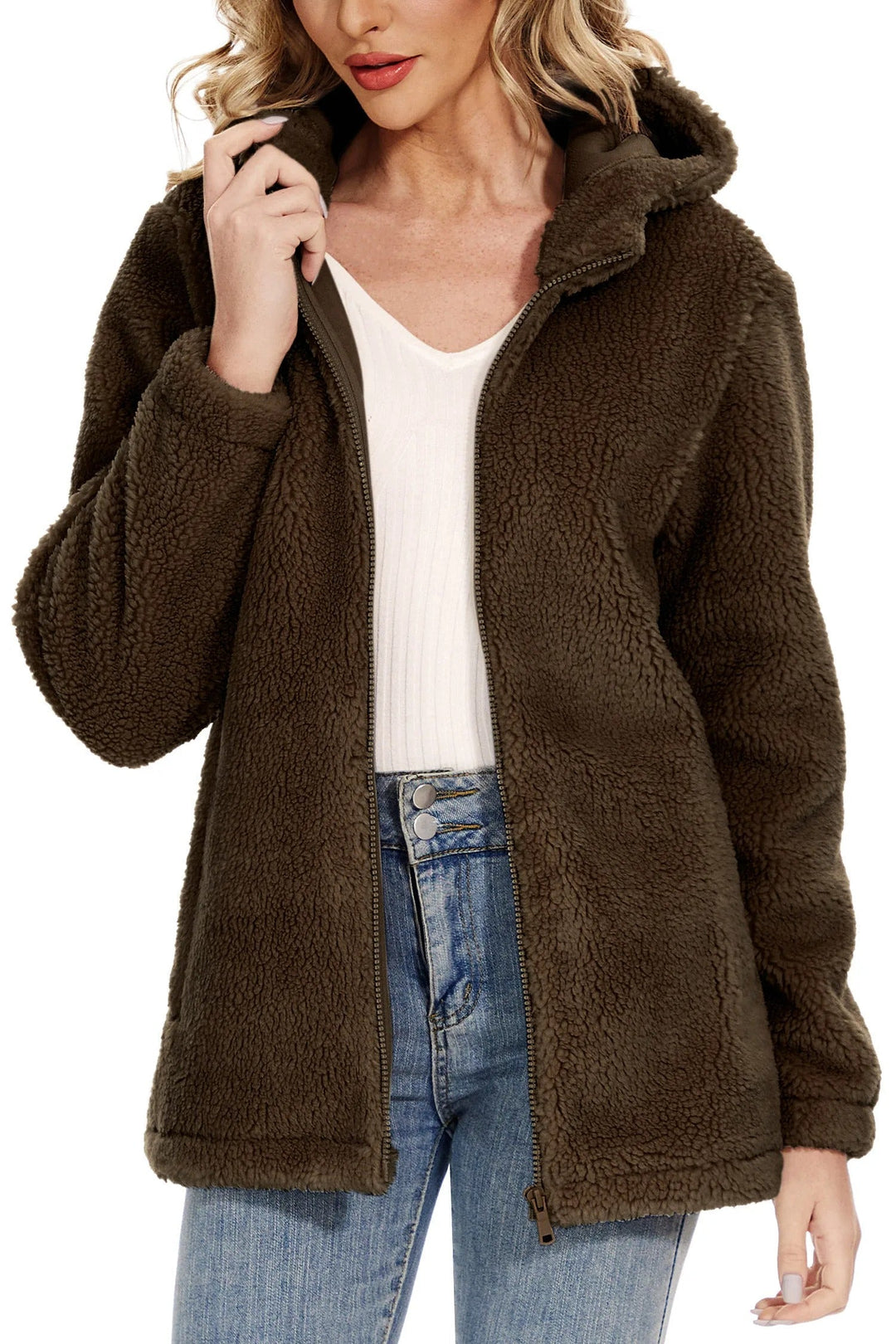 EB | Fleecejacke für Frauen mit Kapuze