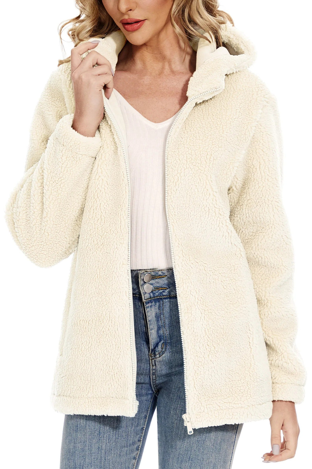 EB | Fleecejacke für Frauen mit Kapuze
