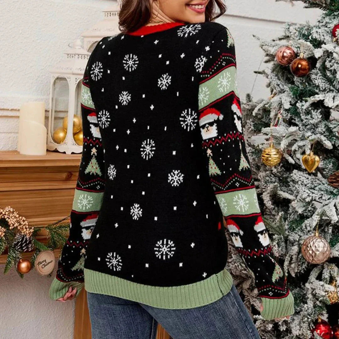 EB | Weihnachtspullover mit LED-Lichtern Damen Weihnachtspullover