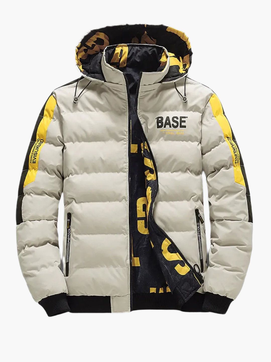 EB | Winter Steppjacke Urban Streetstyle Kapuze - Modische Outdoorjacke für Alltag & Freizeit