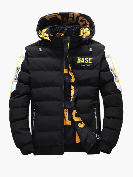EB | Winter Steppjacke Urban Streetstyle Kapuze - Modische Outdoorjacke für Alltag & Freizeit