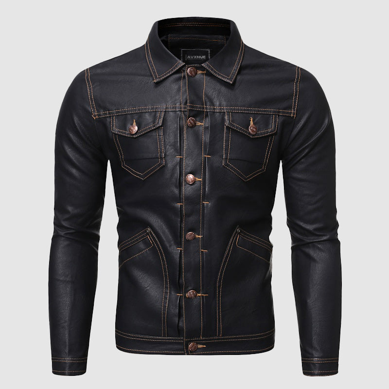 EB | Hardy Vintage Biker Lederjacke